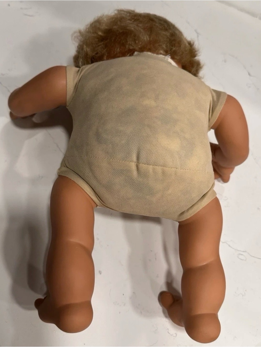 Vintage 1980s Vicma Bamboo Baby Doll Spain Blonde Hair Thumbsucker Samara Dress - Picture 8 of 10